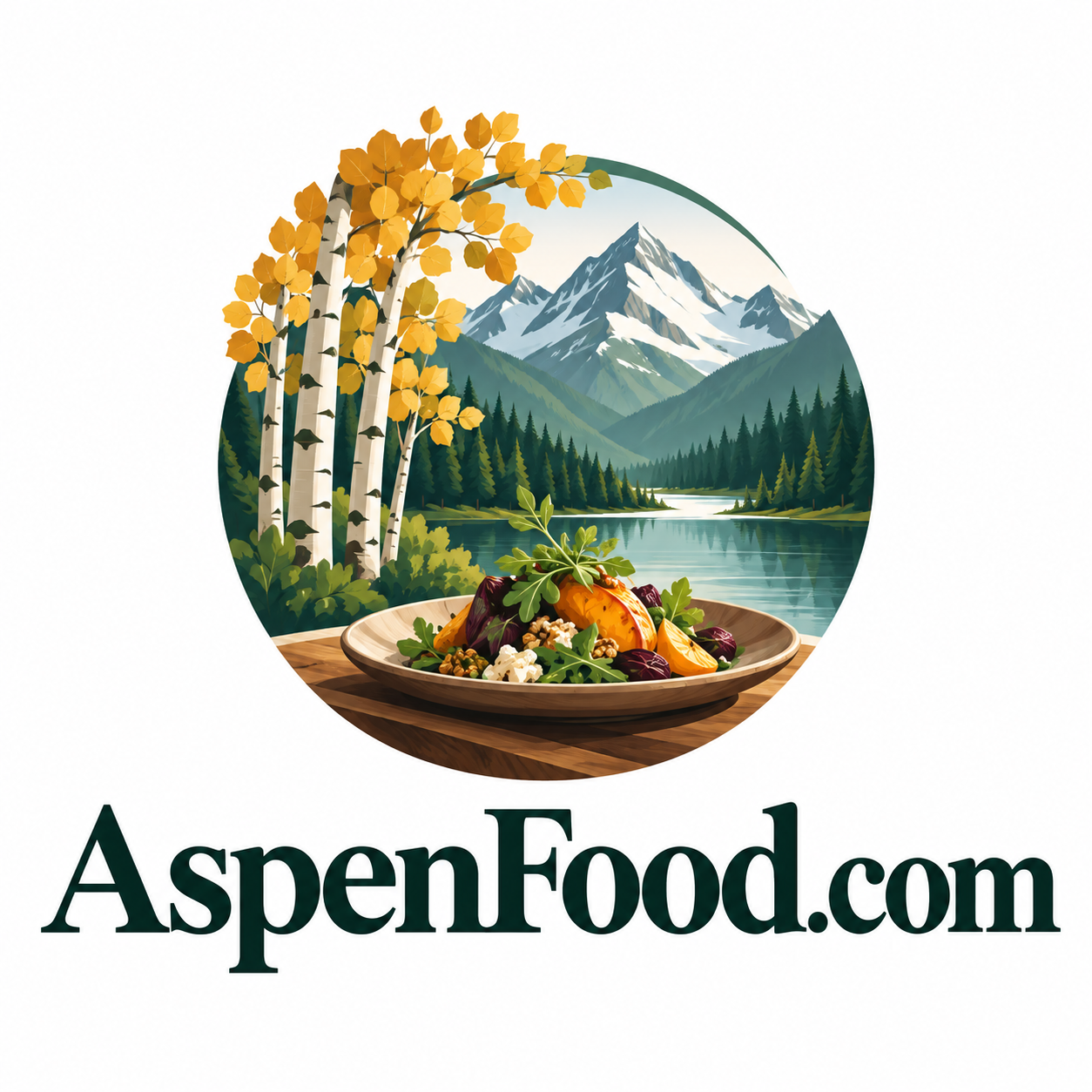 AspenFood.com domain name artwork